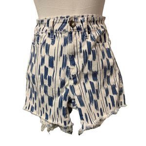 BDG Urban Outfitters blue white high rise shorts denim pants women’s 24/0